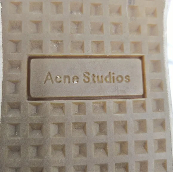 Acne Studios Sneakers Brady Cream Cotton Canvas - Picture 10 of 15